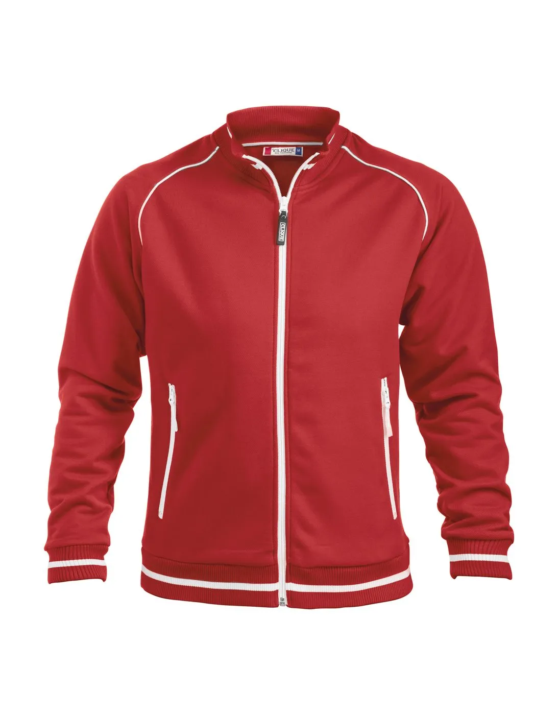 Heren Sweat jacket Clique Craig 021053 in Heren Sweat jacket Clique Craig 021053 rood