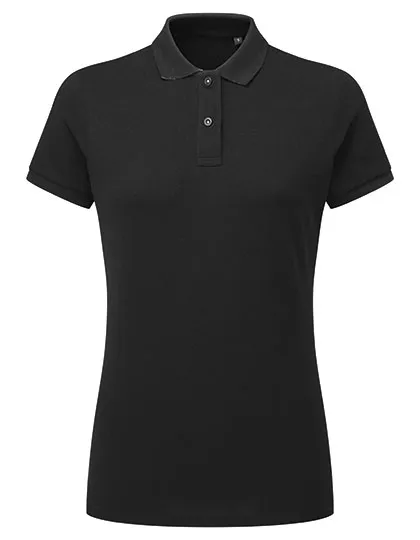 Dames Polo Asquith & Fox Classic Fit Contrast  AQ022 in Dames Polo Asquith & Fox Classic Fit Contrast  AQ022 - Zwart-Wit