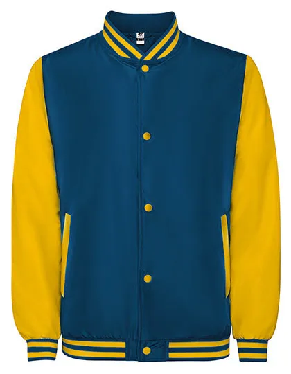 Baseball Jacket Roly California Varsity CQ6440 in Baseball Jacket Roly California Varsity CQ6440 - Cobalt Blue201-Golden Yellow96