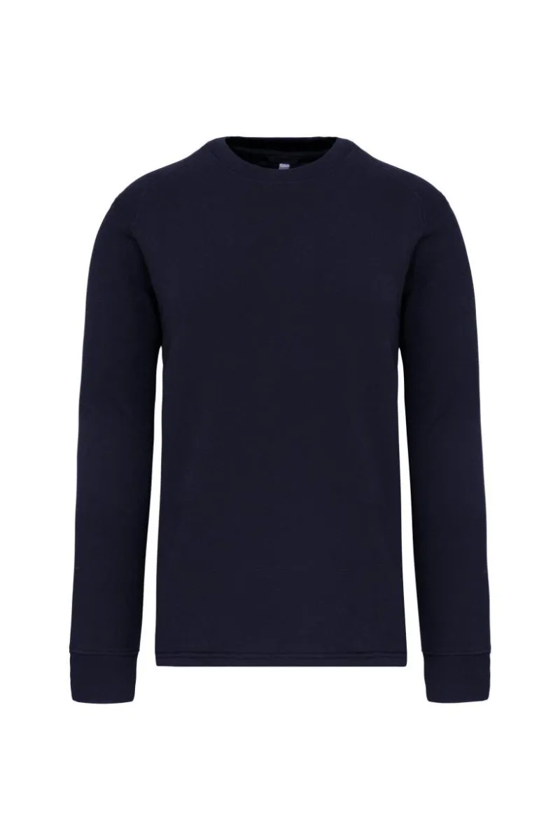 Werktrui WK Sweater met ingezette mouwen in Navy