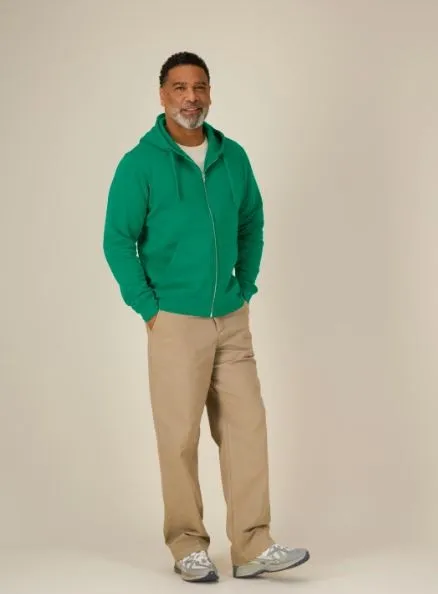 Heren Hooded Sweater Stanley Stella Mixer Full Zip STSU205