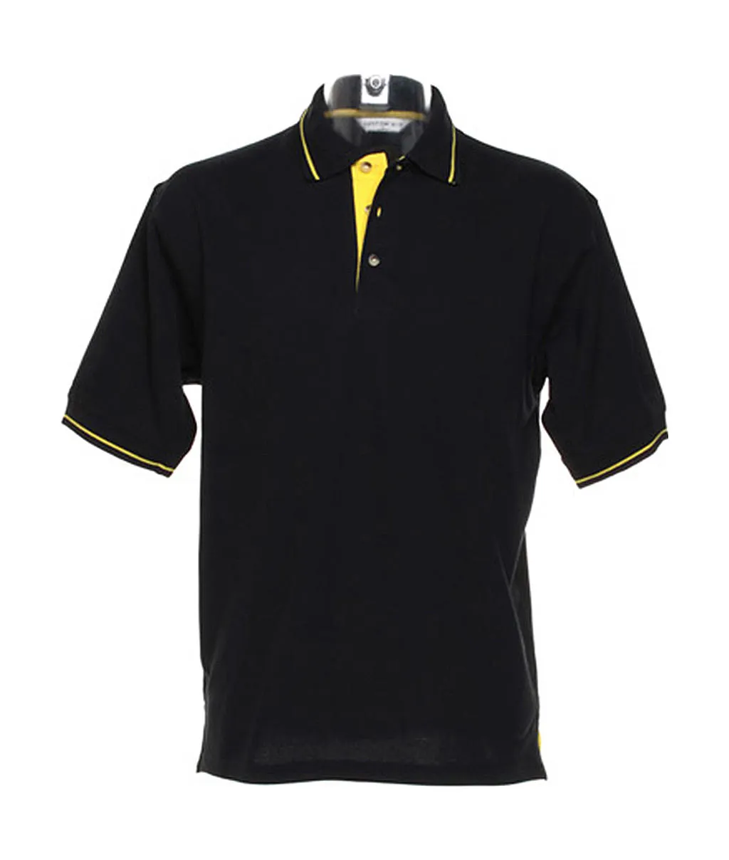 Heren Poloshirts Kustom KIt Contrast Tipped KK606 productfoto