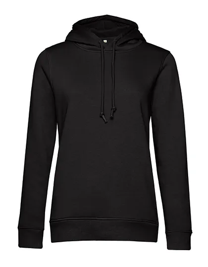 Dames Hoodie B&C Inspire WW34B in Dames Hoodie B&C Inspire WW34B - Black Pure