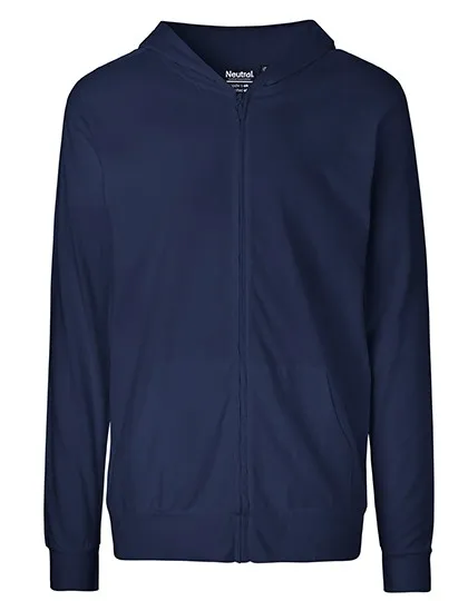 Hooded Sweater Neutral Unisex With Zip O62301 productfoto