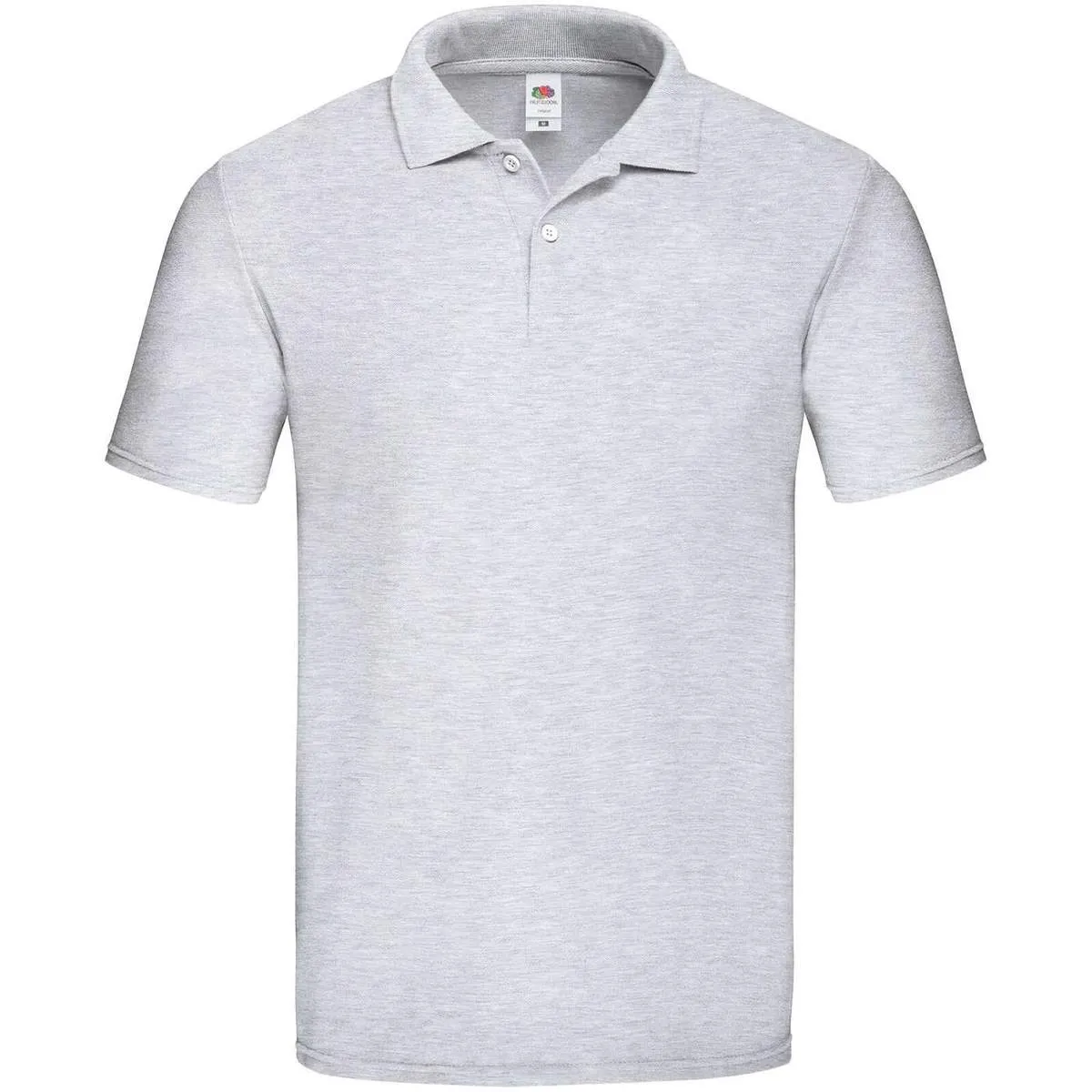 Heren Poloshirt Original Fruit of the Loom 63-050-0 in Heren Poloshirt Original Fruit of the Loom 63-050-0 grijs