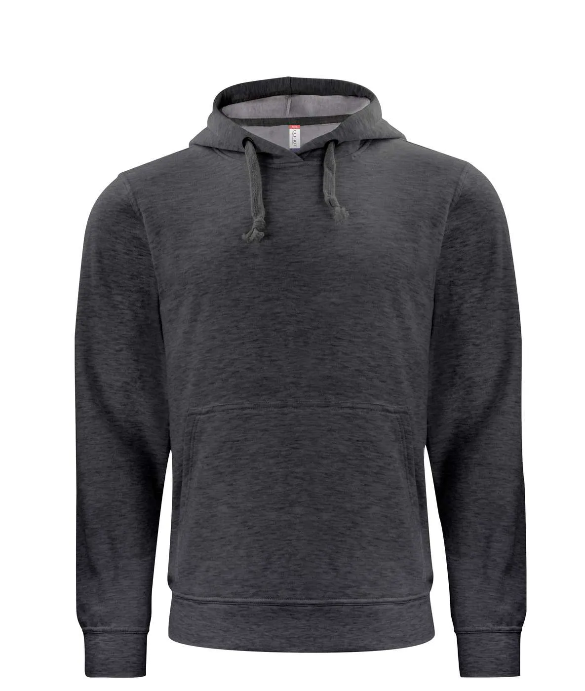 Heren Hoodie Basic Clique 021031 in Heren Hoodie Basic Clique 021031 - Antraciet Melange