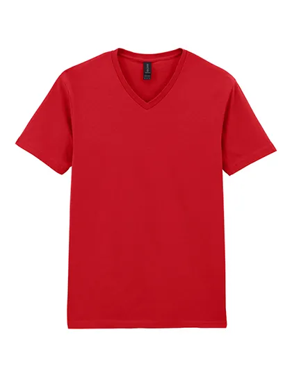 Goedkope T-shirts V hals Gildan softstyle 64VOO in Goedkope T-shirts V hals Gildan softstyle 64VOO Rood