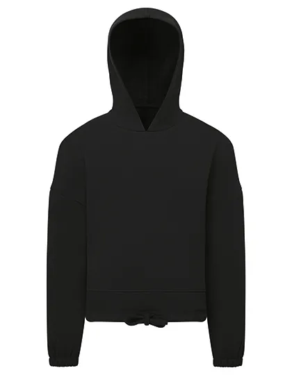 Kinder Hooded Tri Dri Recycled Cropped Oversize TR85B in Kinder Hooded Tri Dri Recycled Cropped Oversize TR85B Zwart