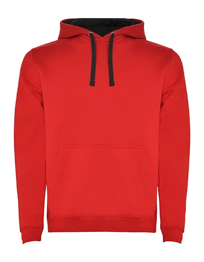 Heren Hooded Sweater Urban Rolly SU1067 in Heren Hooded Sweater Urban Rolly SU1067 Red-Black
