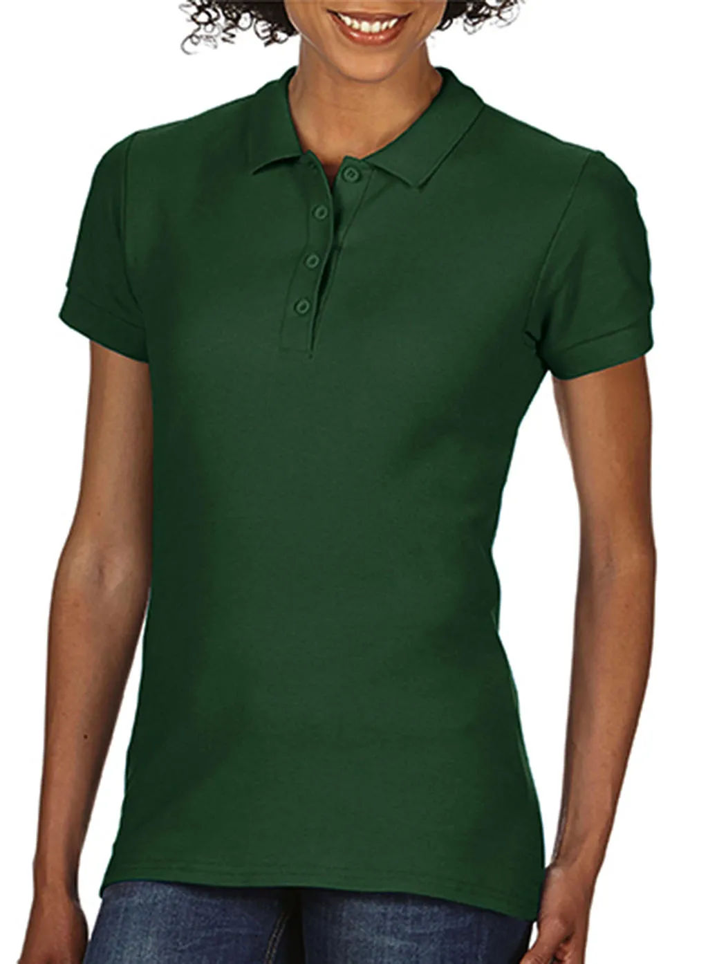 Dames Polo Gildan Softstyle 64800L productfoto
