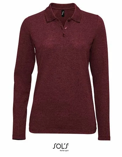 Dames Polo Lange Mouw Sol's 02083 productfoto