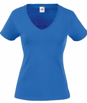 Dames T-shirts V hals Fruit of the loom 61-398-0 productfoto