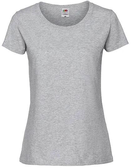 Dames T-shirt Fruit of the Loom Ringspun 61-424-0 in Dames T-shirt Fruit of the Loom Ringspun 61-424-0 - Heather Grey