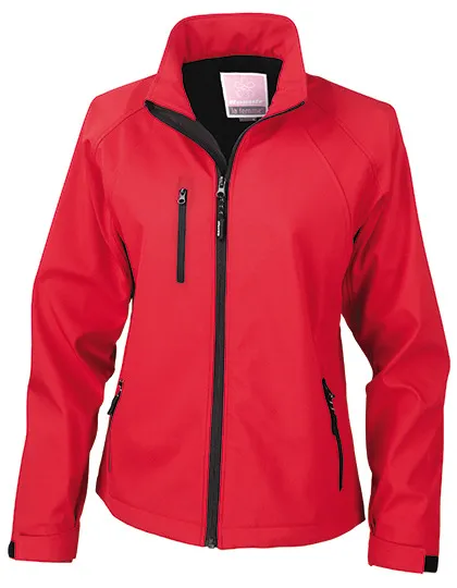Dames Softshell Jas Result R128F in Dames Softshell Jas Result R128F red