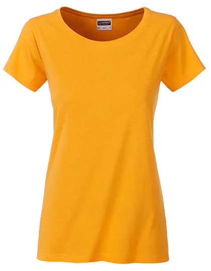 Dames T-shirt Daiber Basic-T 8007 in Gold Yellow