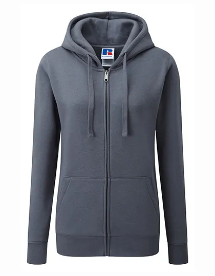 Dames Hoodie met Rits Russell Authentic R-266F-0 in Dames Hoodie met Rits Russell Authentic R-266F-0 - Convoy Grey