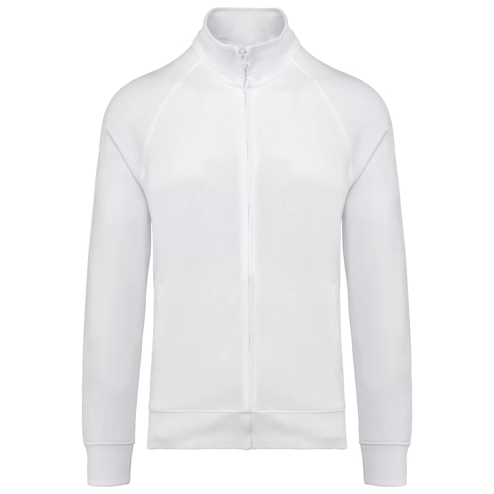 Werktrui WK406 met raglan mouwen in Werktrui WK406 met raglan mouwen wit