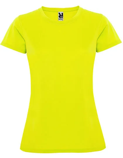 Dames Sportshirt Montecarlo Roly CA0423 in Dames Sportshirt Montecarlo Roly CA0423 - Fluor Yellow