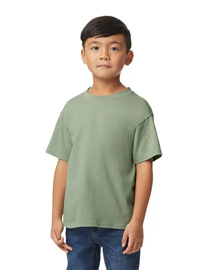 Kinder T-shirt Gildan Softstyle Midweight 65000B in sage