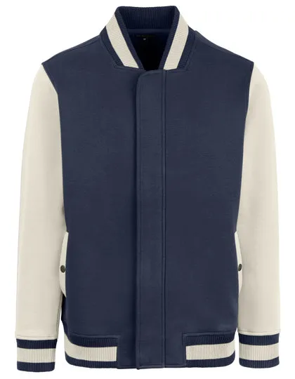 Baseball Jacket HRM Premium 709 in Baseball Jacket HRM Premium 709 - Navy-Off White