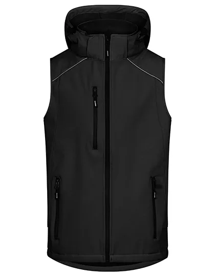 Heren Softshell Bodywarmer Promodoro 7840 in Heren Softshell Bodywarmer Promodoro 7840 Zwart