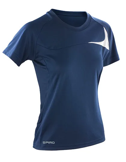 Dames Sportshirt Spiro S182F in Dames Sportshirt Spiro S182F - Navy/White