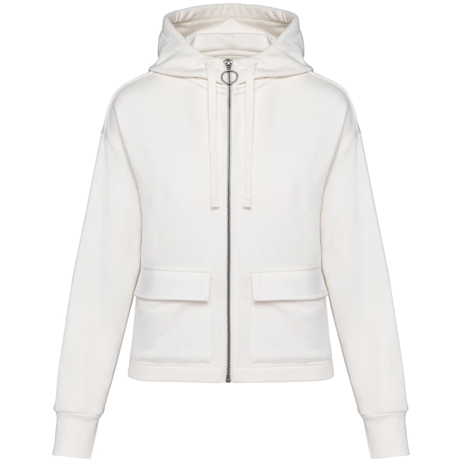 Dames Hoodie Full Zip Native Spirit Ecologisch NS409 in Dames Hoodie Full Zip Native Spirit Ecologisch NS409 - Ivory