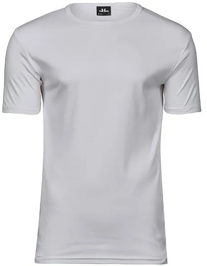 Heren T-shirt Tee Jays Interlock 520 in Mens Interlock T-Shirt White