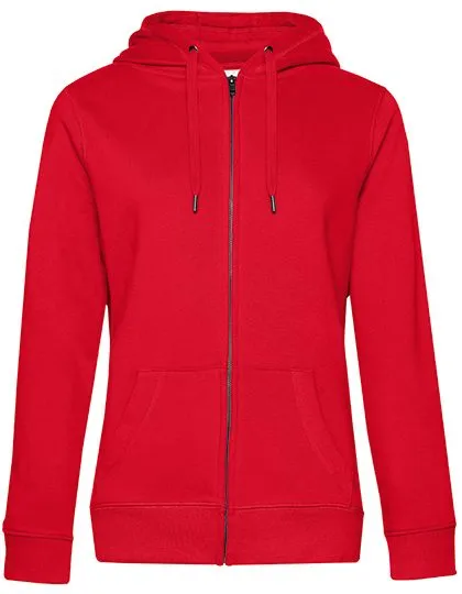 Dames Hoodie met rits B&C QUEEN WW03Q in Dames Hoodie met rits B&C QUEEN WW03Q - Red
