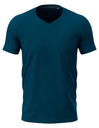 Heren T-shirt V Hals Stedman Clive ST9610 in Heren T-shirt V Hals Stedman Clive ST9610 - Navy Blue