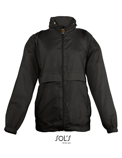 Kinder Windbreaker Sols Surf 32300 in Kinder Windbreaker Sols Surf 32300 zwart