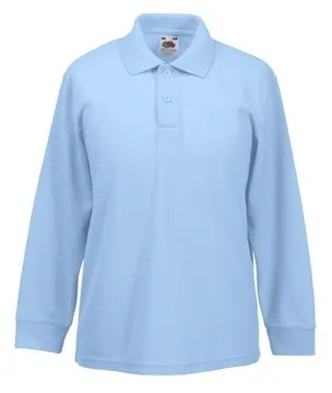 Kinder polo lange mouw Fruit of the Loom 63-201-0 productfoto