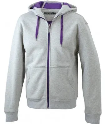 Hooded sweater binnenzijde fleece JN355 productfoto