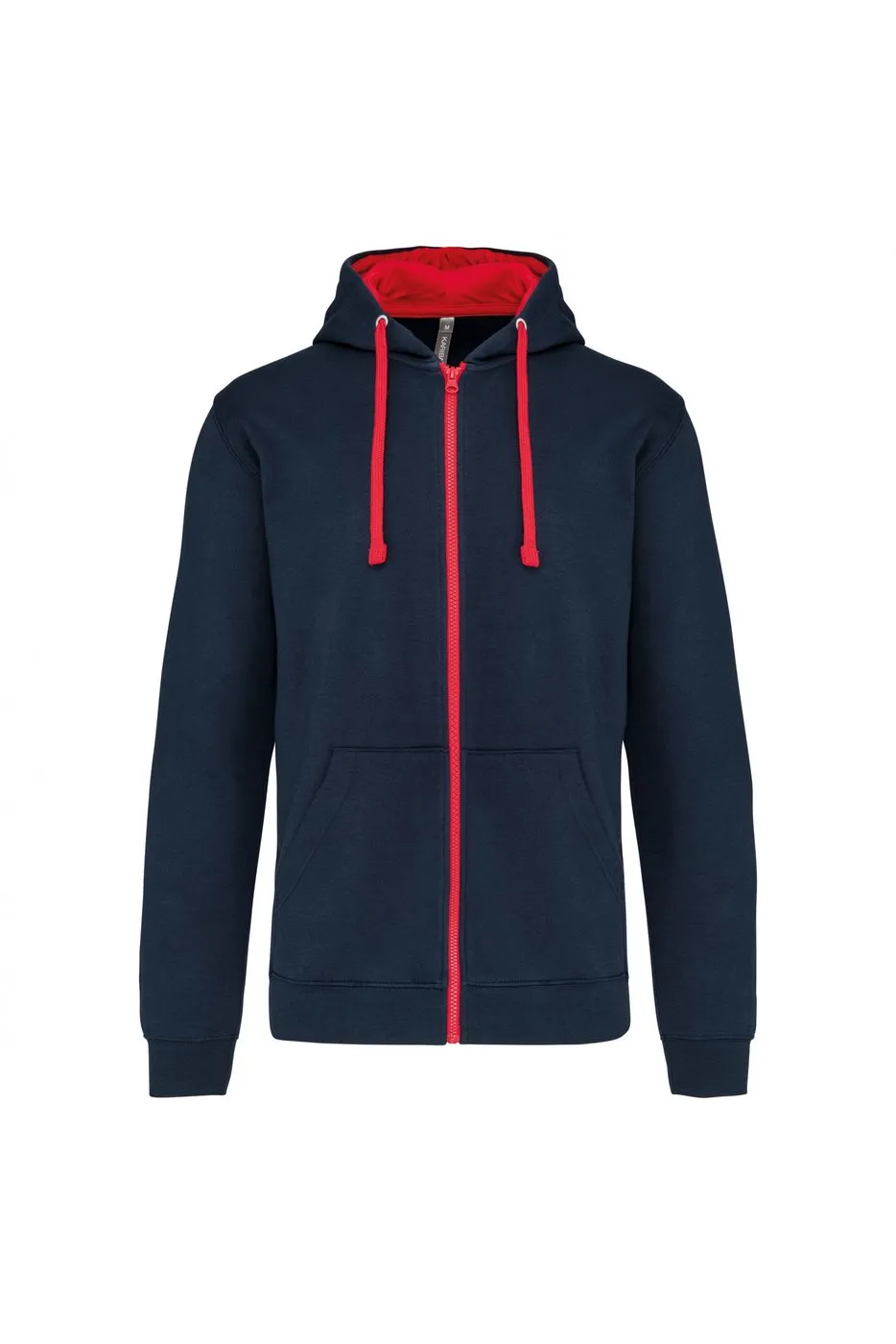 Heren Hoodie met rits Kariban K466 productfoto