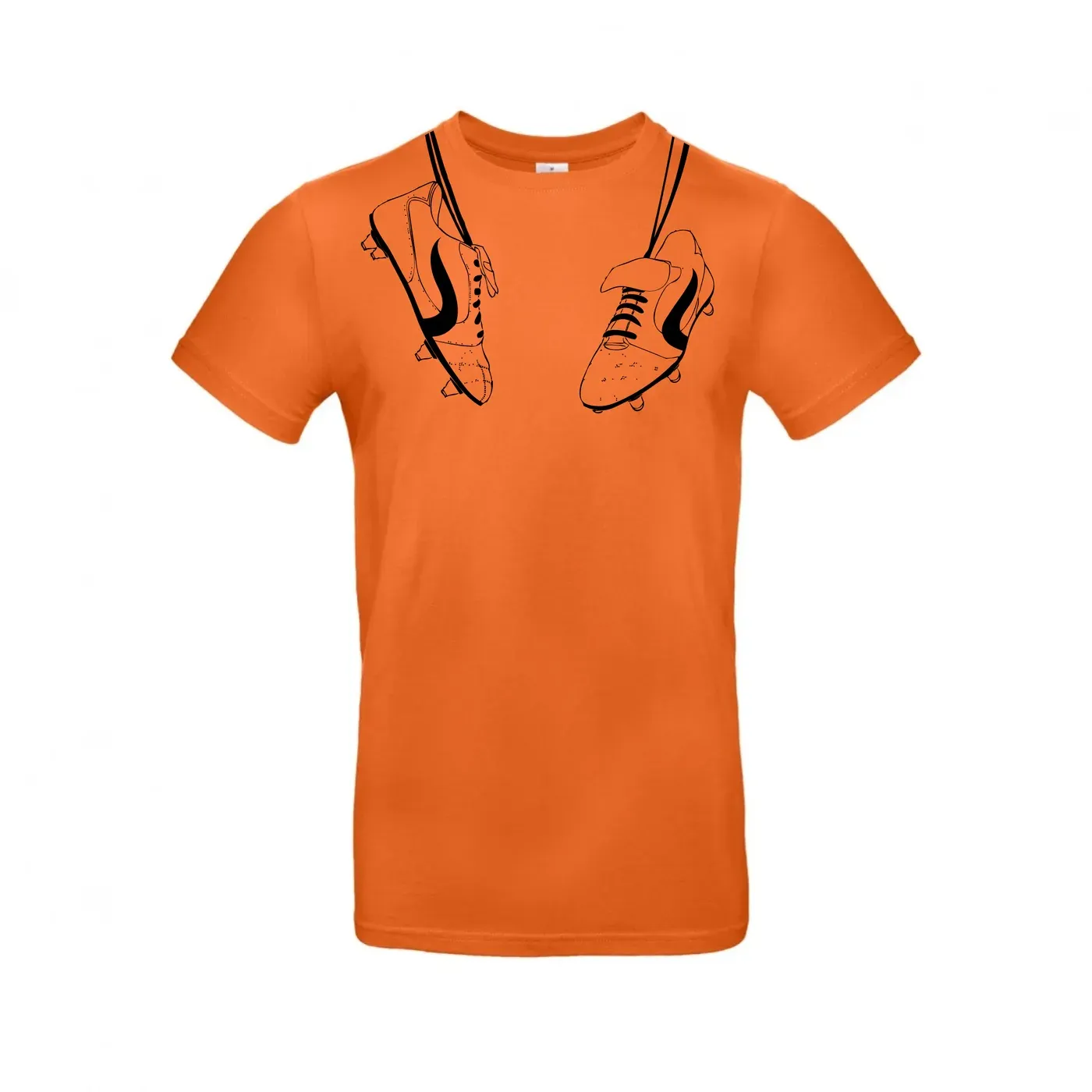 Oranje T-shirt Voetbalschoenen productfoto