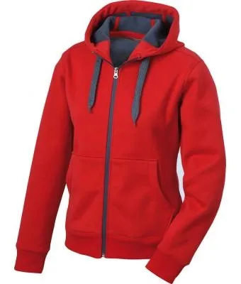 Hooded sweater binnenzijde fleece JN355 productfoto