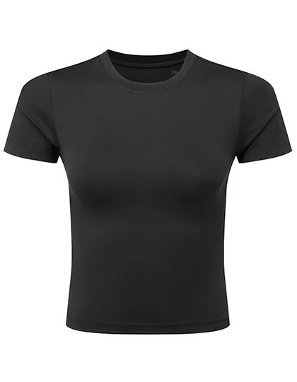 Dames Sportshirt TriDri Recycled Luxe Fitted Tee TR653 in Dames Sportshirt TriDri Recycled Luxe Fitted Tee TR653 - Black