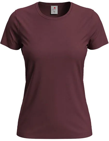Dames T-shirt Classic-T Fitted Stedman ST2600 in Dames T-shirt Classic-T Fitted Stedman ST2600 - Bordeaux