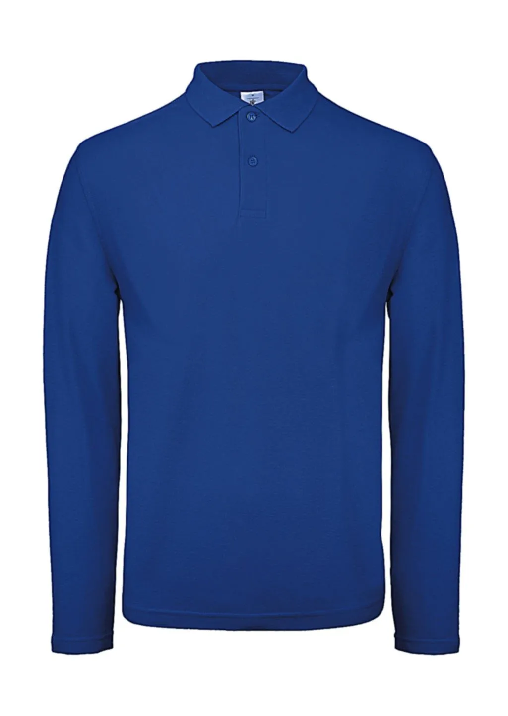 Heren Polo Lange Mouw B&C ID.001 in Heren Polo Lange Mouw B&C ID.001 Royal Blue