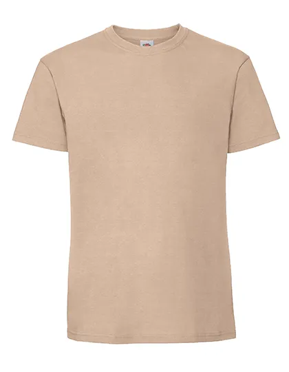 Heren T-shirt Ringspun Premium Fruit of the loom 61-422-0 in Heren T-shirt Ringspun Premium Fruit of the loom 61-422-0 - Desert Sand