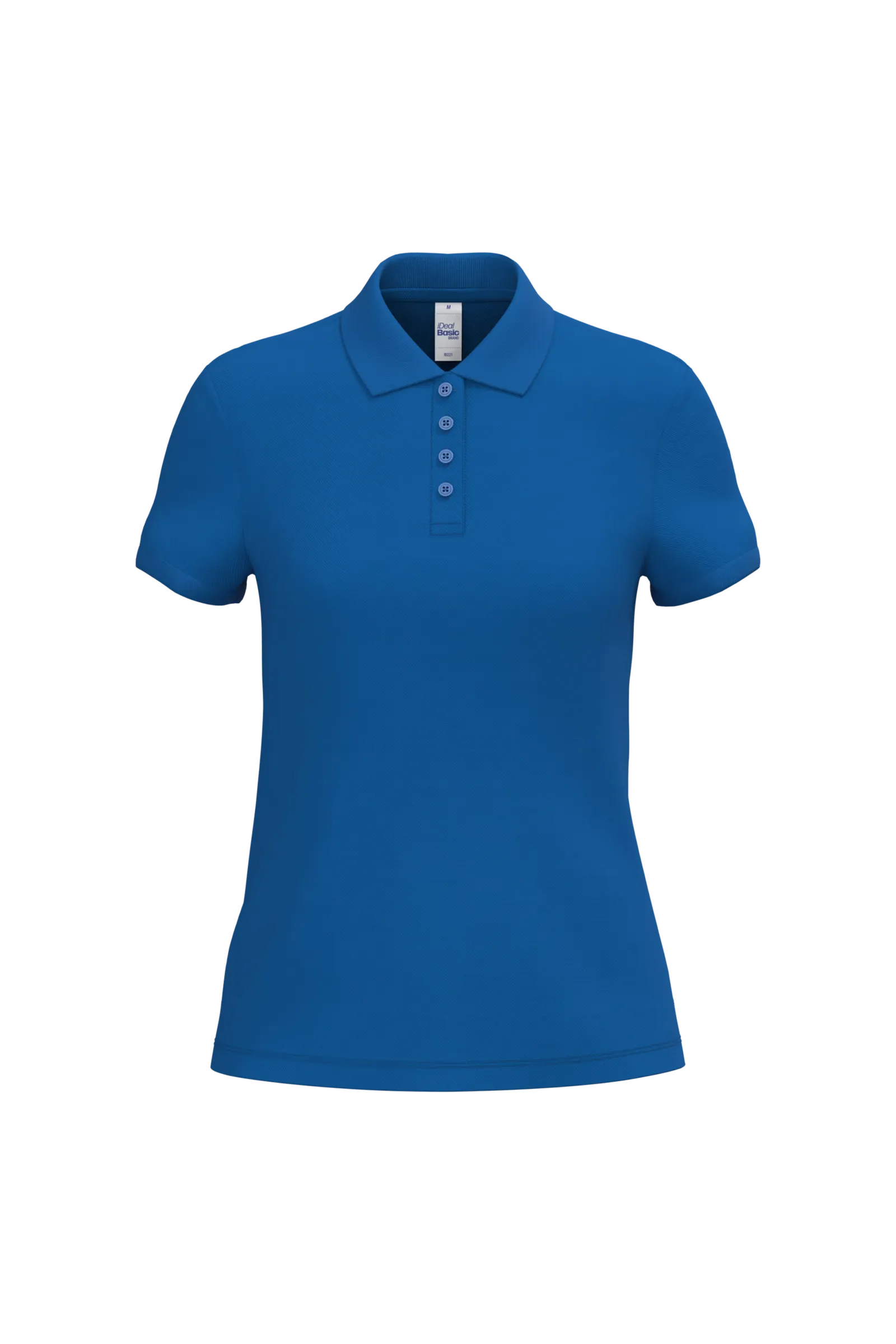 Dames Polo iDeal Basic Brand in Dames Polo iDeal Basic Brand Royal Blue