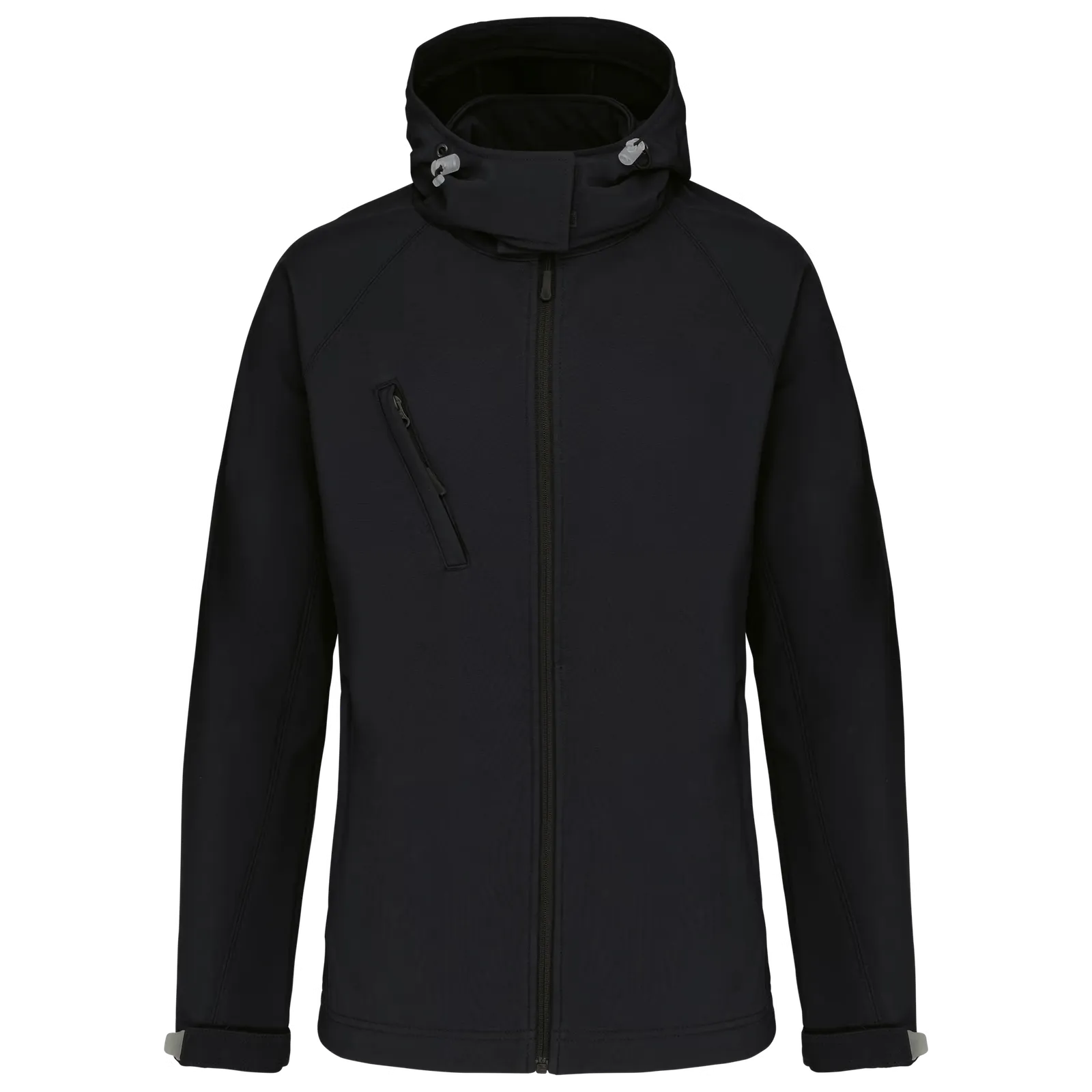 Dames Softshell jas hooded Kariban K414 in Dames Soft shell jassen hooded Kariban K414 BLACK