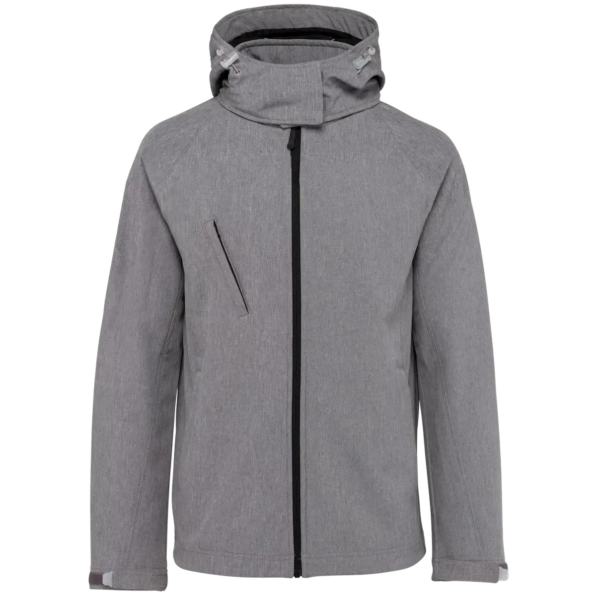 Dames Softshell jas hooded Kariban K414 in Dames Softshell jas hooded Kariban K414 MARL GREY
