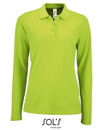 Dames Polo Lange Mouw Sol's 02083 productfoto
