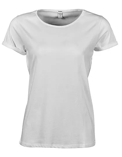 Dames T-shirt Mantis 5063 Roll-Up in White