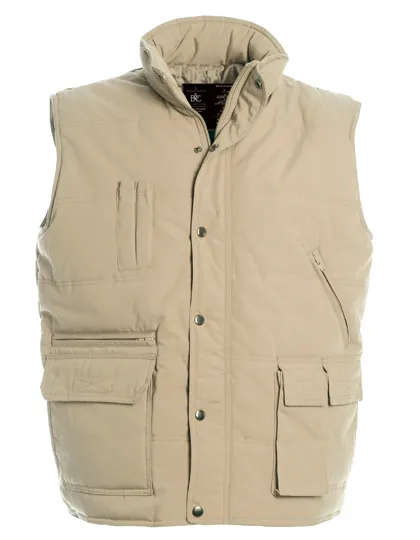 Bodywarmer B&C Explorer JU880 in Bodywarmer B&C Explorer JU880 beige
