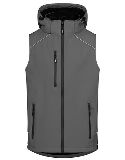 Heren Softshell Bodywarmer Promodoro 7840 in Heren Softshell Bodywarmer Promodoro 7840 Steel Grey