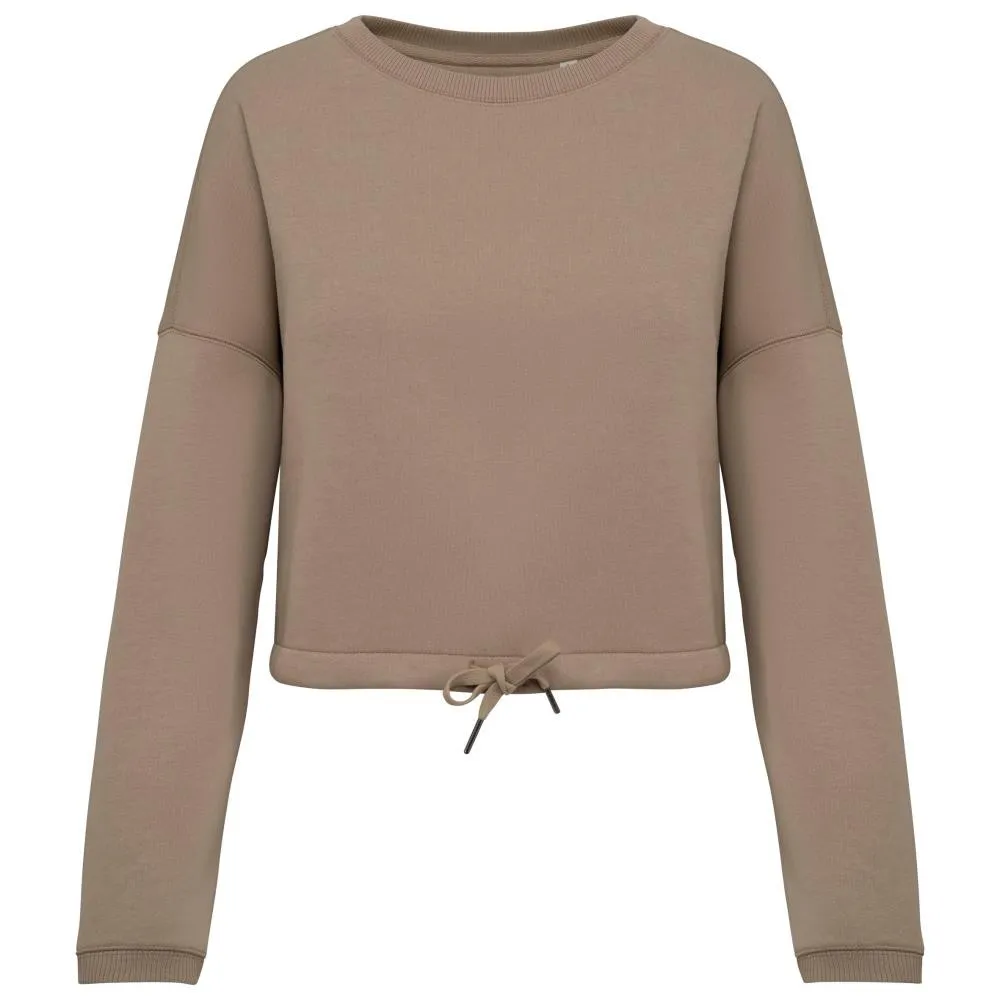 Dames Sweater Native Spirit Ecologische cropped NS429 productfoto