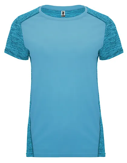 Dames Sportshirt Roly Zolder CA6663 in Dames Sportshirt Roly Zolder CA6663 - Turquoise / Heather Turquoise