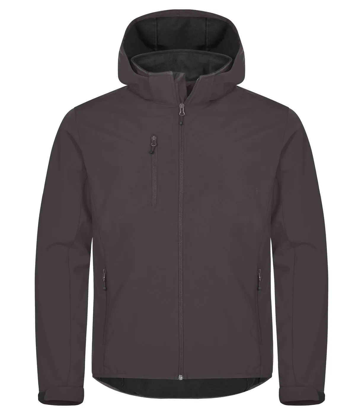 Heren Hoodie Softshell Jas Clique Classic 0200912 in Heren Hoodie Softshell Jas Clique Classic 0200912 Donkergrijs